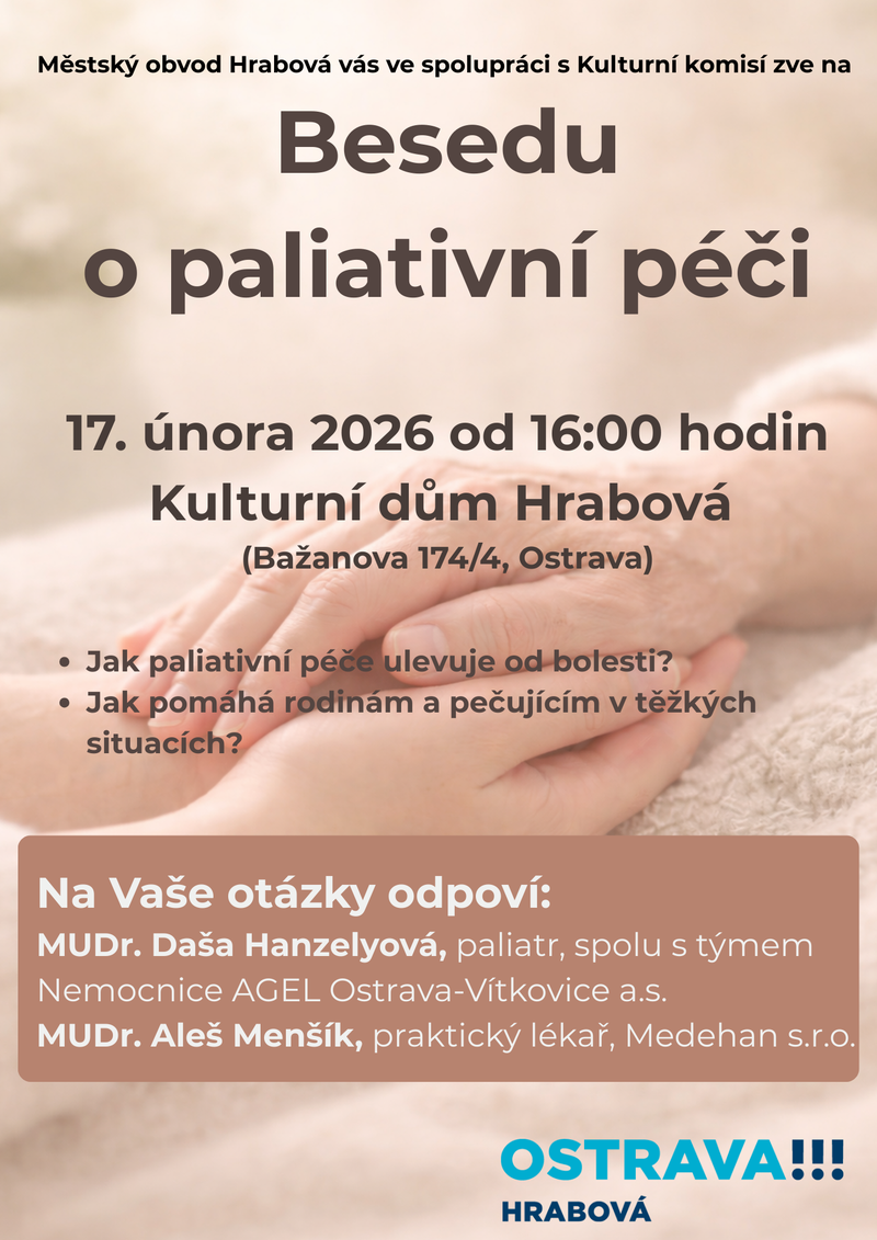 BESEDA O PALIATIVNÍ  PÉČI 