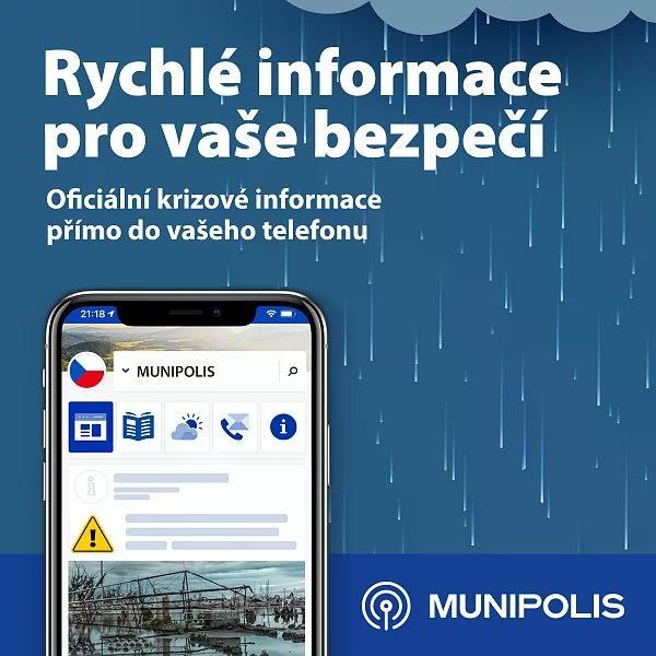 Získejte včasné informace o nečekaných krizových situacích – přihlaste se k MUNIPOLIS