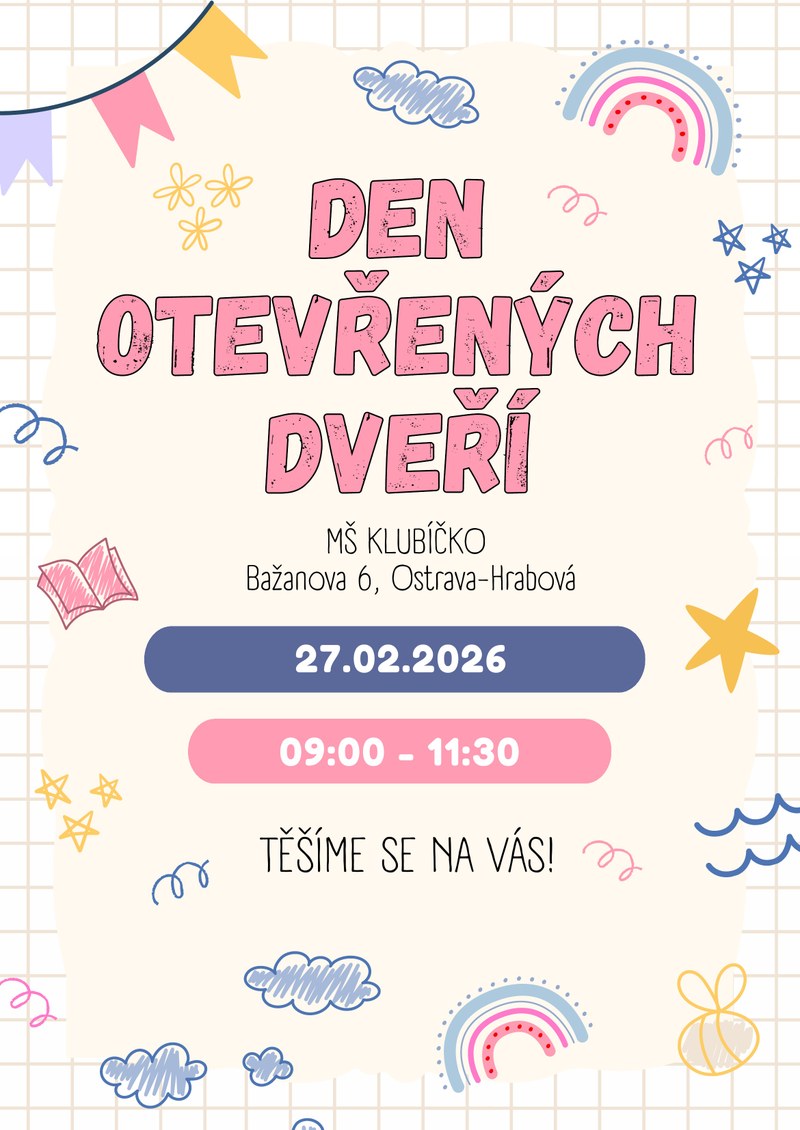 DEN OTEVŘENÝCH DVEŘÍ V MŠ KLUBÍČKO 