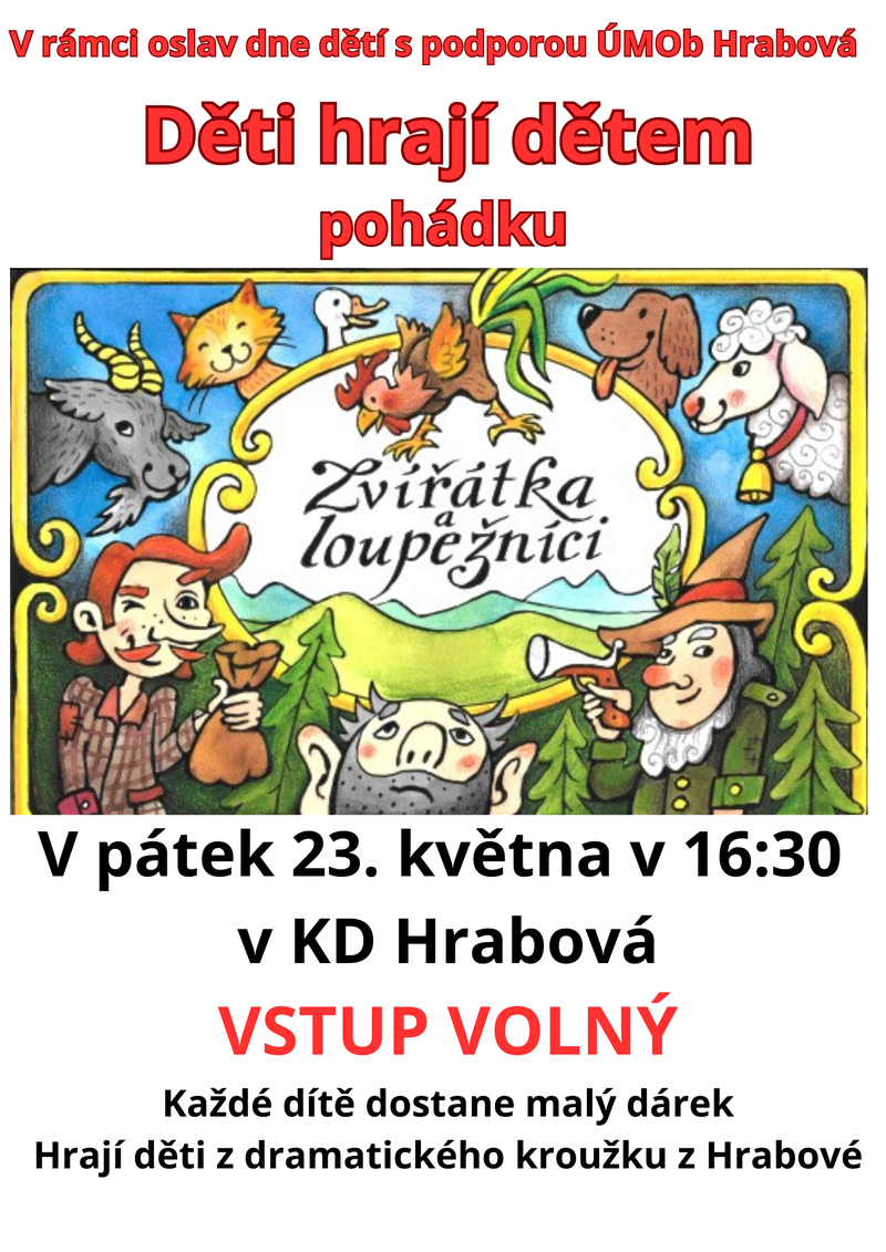 DĚTI HRAJÍ DĚTEM POHÁDKU: ZVÍŘÁTKA A LOUPEŽNÍCI 