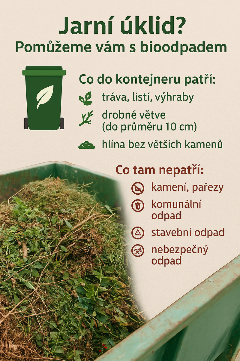 JARNÍ ÚKLID? POMŮŽEME VÁM S BIOODPADEM 