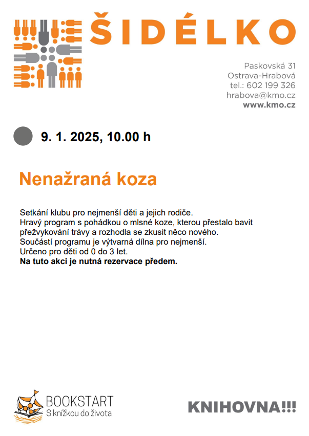Klub Šidélko startuje v novém roce pohádkou o mlsné koze 