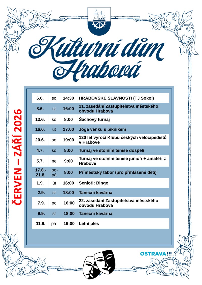 KULTURNÍ DŮM HRABOVÁ VSTUPUJE DO LETNÍHO OBDOBÍ 