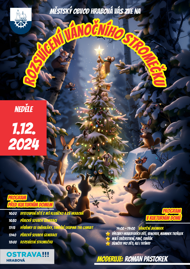 O první adventní neděli se rozzáří náš vánoční strom 