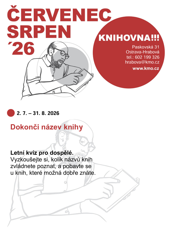 PRÁZDNINY V KNIHOVNĚ: LETNÍ KVÍZ PRO DOSPĚLÉ 