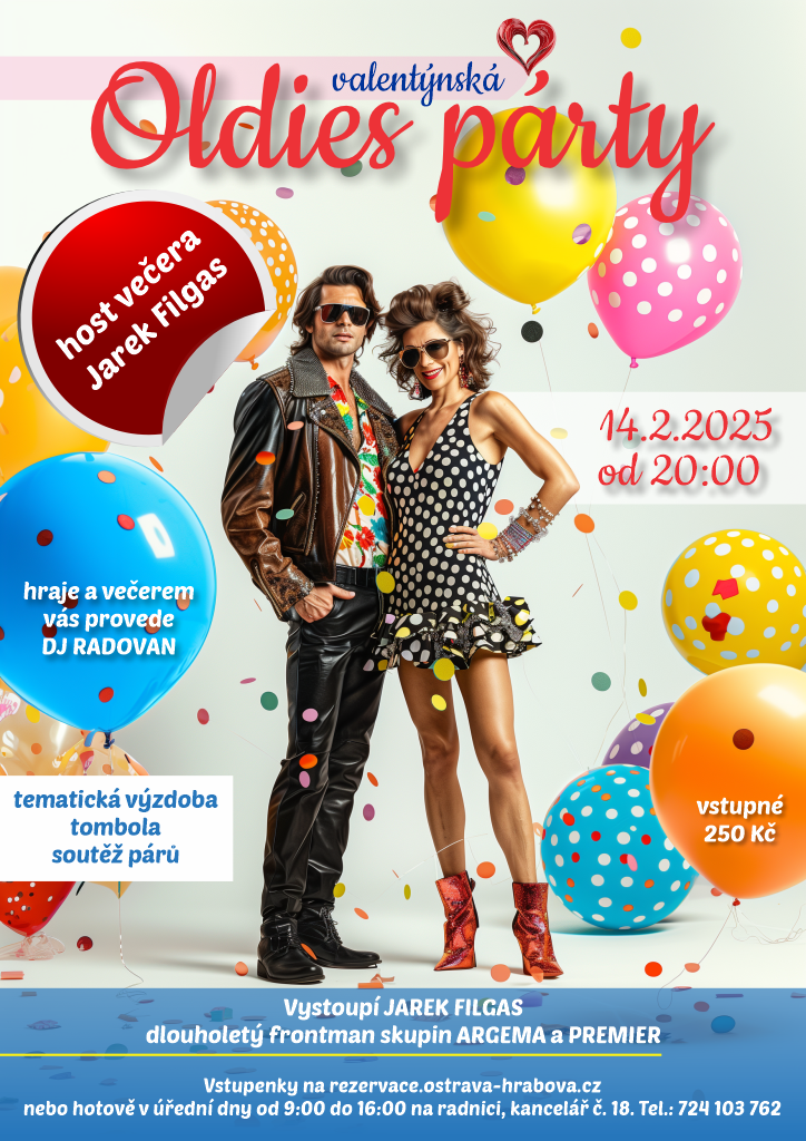 PŘIJĎTE NA DNEŠNÍ OLDIES PARTY