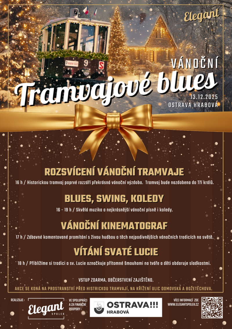 PŘIJĎTE S NÁMI ROZZÁŘIT VÁNOČNÍ TRAMVAJ