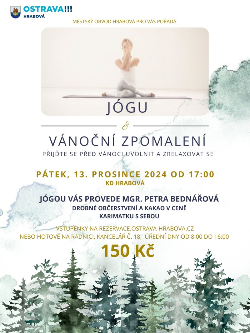 Připomínáme vám možnost přihlášení na vánoční jógu