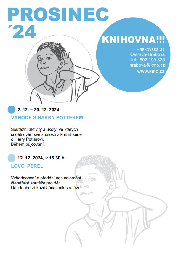 Prosincové akce pro děti v knihovně 