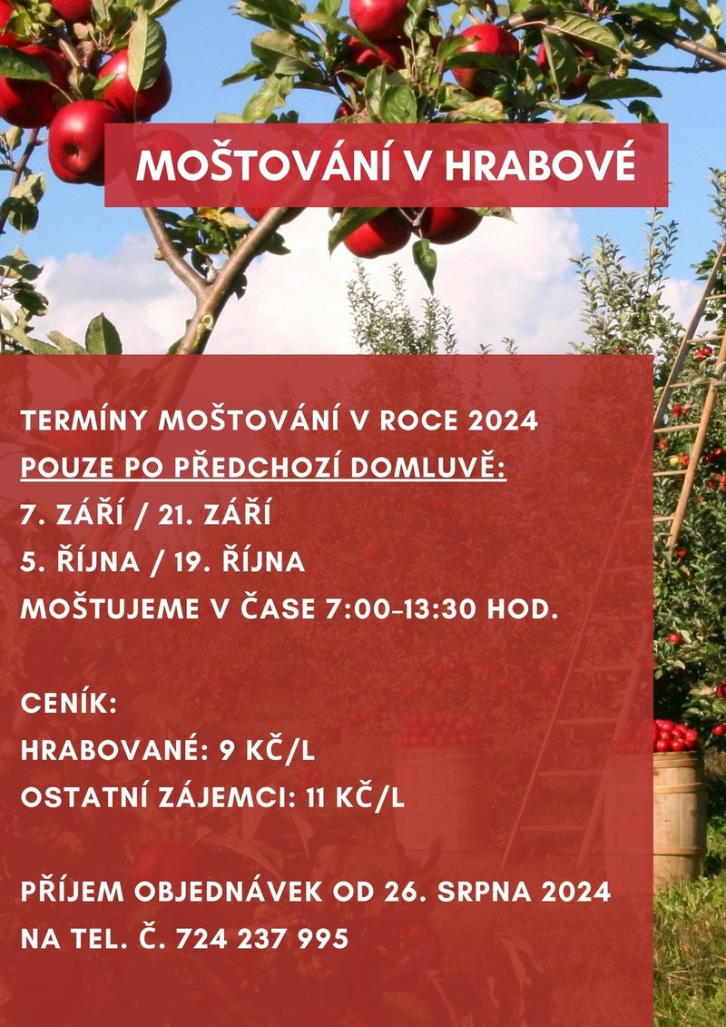 SEZONA MOŠTOVÁNÍ JE TADY!