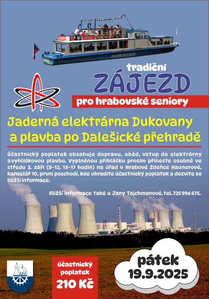 ZBÝVÁ JEDNO VOLNÉ MÍSTO NA ZÁJEZD PRO SENIORY