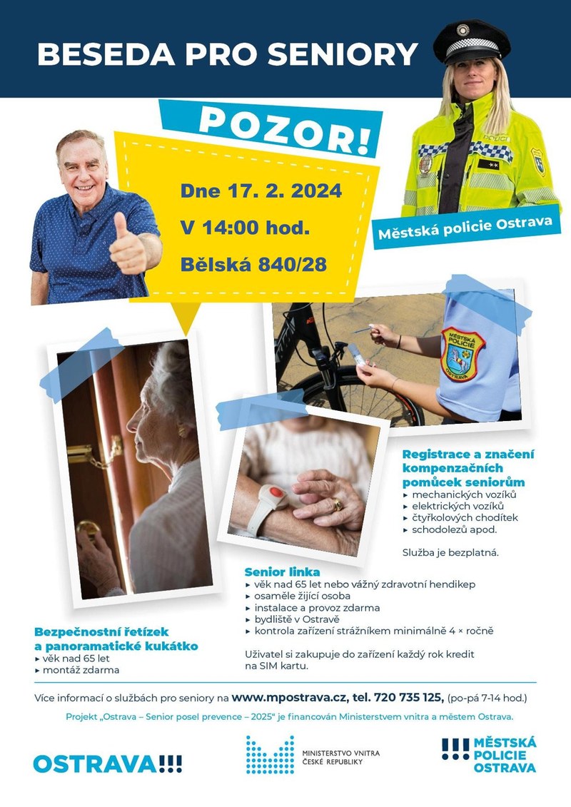 Zveme vás na besedou s Městskou policií Ostrava 