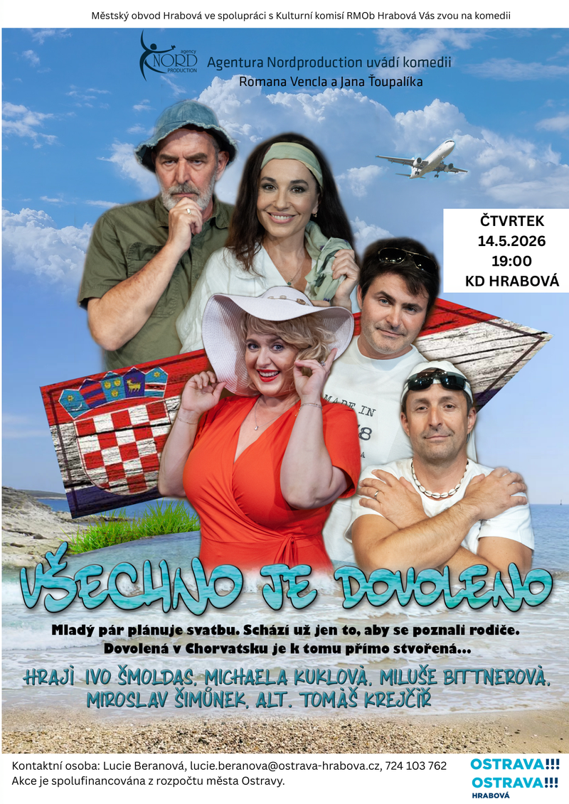 ZVEME VÁS NA DIVADELNÍ KOMEDII: VŠECHNO JE DOVOLENO 